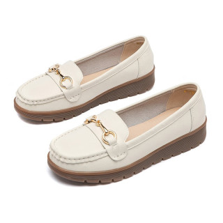 红蜻蜓 女鞋软底一脚蹬鞋百搭豆豆鞋软面透气女单鞋