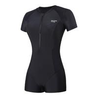 WaterTime 游泳衣女款连体2025保守防晒专业泳衣冬温泉冲浪服