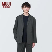 MUJI 無印良品 无印良品 MUJI 男式 夹克 长袖 男士外套男款春秋 AC1W3A4S 深灰色 L(175/100A)