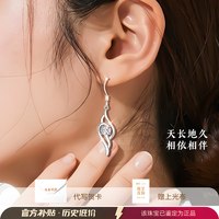 银999纯银耳环女999足银2025高级感轻奢耳饰耳坠耳钉女士