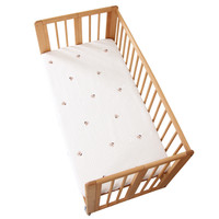 婴儿床床笠纯棉a秋冬夹棉床笠宝宝床单儿童拼接床床垫套罩新生儿