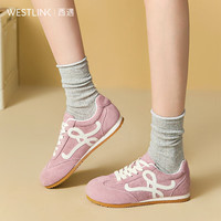 西遇 平底德训鞋女2026新款春夏超火美式复古板鞋轻便休闲鞋 透气不闷脚