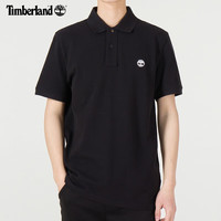 Timberland添柏岚POLO衫男T恤春夏城市户外登山休闲舒适宽松短袖A24H2 A24H2001/黑色 2XL