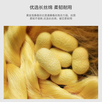罗莱生活 LUOLAI  100%桑蚕丝被 被子被芯双人高端蚕丝被享受被芯床上用品被子 【黄金丝】浮光跃影 1.8米床 220*250cm 四季被(适宜室内温度15-23℃) 四季被【黄金丝】浮光跃影