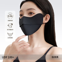 2025夏季鱼骨防晒口罩女透气防紫外线3d立体显脸小防蹭妆冰丝面罩 防晒面纱（浅灰）