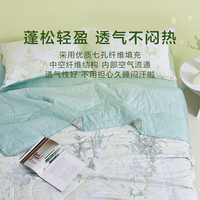 罗莱生活 LUOLAI 家纺 空调夏凉被子 100%全棉可水洗抗菌夏凉被芯 净重2.0斤 全棉可水洗抗菌夏被-织梦清晨