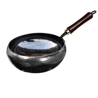 京严匠造大肚腩铁锅章丘款精铁锅厨房家用加深熟铁炒锅无涂层不粘小铁炒锅 宗师级章丘大肚锅丨加购赠【盖+锅铲】