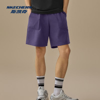 斯凯奇男女夏季休闲运动短裤外穿跑步宽松百搭舒适针织裤 -女款-微绿色/04BJ【【薄荷曼波 穿搭】】 XL