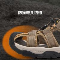 Walk Soul 龙翔牛皮夏季轻户外包头凉鞋