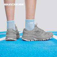 甄子丹同款丨斯凯奇越野跑鞋运动鞋男女同款竞速户外徒步登山鞋 女款-灰色/蓝色/GYBL 37.5