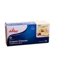 安佳奶油干酪1kg家用烘焙奶酪乳酪芝士块巴斯克蛋糕原料