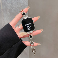 圣铂 senbo 适用华为fit手表带四月草fit3金属贝母表带fit二三代时尚高级感watch fit2代智能运动fit1/2女款小香风轻奢男