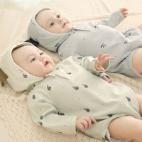 巴厘小猪婴儿连体衣春秋莫代尔新生儿哈衣爬爬服小月龄包屁衣春季宝宝衣服 小蝌蚪找 73cm