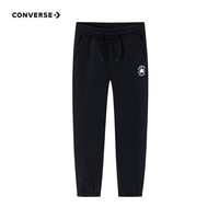 匡威Converse男童加绒保暖长裤冬季儿童休闲运动裤子儿童装 24冬正黑色 150 /63【身高140-152cm】