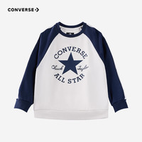匡威Converse童装男童纯棉圆领卫衣2024秋季柔软透气儿童套头上衣 160 (76)(L)