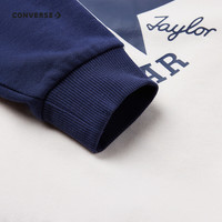 匡威Converse童装男童纯棉圆领卫衣2024秋季柔软透气儿童套头上衣 160 /80(XL)