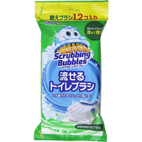 庄臣（Johnson）马桶刷头补充装 即抛型可替换刷头清洁防污皂香套装*4  皂香替换刷头48枚