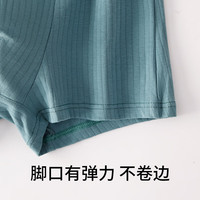 都市丽人男士内裤男3A抗菌青少年纯棉平角内裤男生内裤四角短裤衩 (深灰+深灰+灰蓝+灰蓝) 4条 5XL