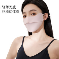 2025夏季鱼骨防晒口罩女透气防紫外线3d立体显脸小防蹭妆冰丝面罩 北极灰