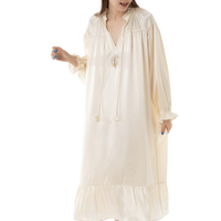 那个野兽 NAKED BEAST 野兽派花语系列小小铃兰郁金香紫丁香22姆米真丝睡裙睡袍节日礼物