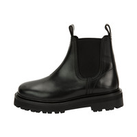 STUDIO NICHOLSON STUDIONICHOLSON黑色牛皮革女士套筒短靴及踝靴