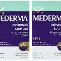 MEDERMA 高级疤痕凝胶 1 x 每日减少旧新疤痕的外观 ,100 克(2x50 克)