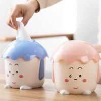 茶花 CHAHUA纸巾盒餐巾纸盒圆筒纸巾筒桌面收纳盒手纸筒