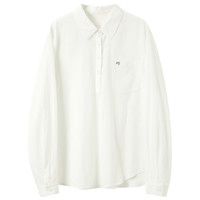 三彩2025春季莱赛尔棉麻宽松小衫翻领衬衣松弛老钱风M L 165/88A