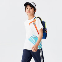 巴拉巴拉（BALABALA）童装儿童短袖T恤男童女童2025夏装吸湿速干亲子上衣 本白10101-208224117150 150