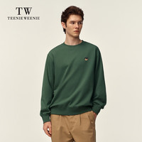 Teenie Weenie Men【男女同款】小熊男装卫衣男2025年春季时尚刺绣圆领卫衣上衣 浅绿色 M