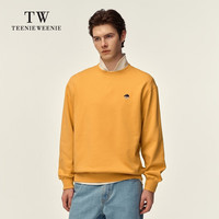 Teenie Weenie Men【男女同款】小熊男装卫衣男2025年春季时尚刺绣圆领卫衣上衣 黄色 XL