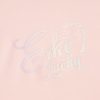 鸿星尔克儿童短袖女童短袖t恤夏季速干短T夏装运动半袖女童T恤 奶油甜桃 160