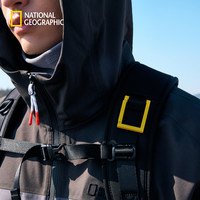 National Geographic国家地理【明星同款】2025春男女同款户外BRAVE通勤双肩包背包 黑色BLACK 000