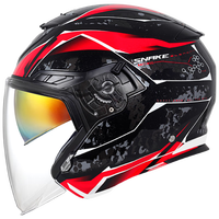 GSBGSB头盔摩托车头盔机车双镜片冬季3C认证G263半盔  XL