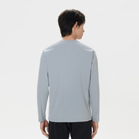 /可隆 KOLON SPORT速干T恤 男士户外徒步S-FUNCTIONAL圆领吸湿长袖内搭 LHRT5SN037-LG 浅灰色 2XL 185/104A