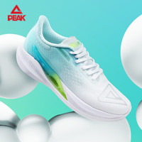 匹克（PEAK）飞羽005跑步鞋男鞋夏季运动鞋透气轻便网面百搭休闲鞋减震运动鞋 大白/翠菊蓝（男款） 43