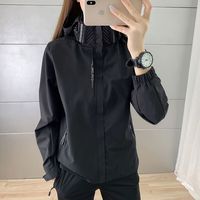 Simboo2025春季冲锋衣女单层女款骑行服防风登山服户外运动徒步外套 LSM6266 紫色-女单外套 2XL