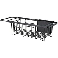 Yamazaki 山崎实业 山崎 可伸缩沥水篮 沥水架 黑色 tower水槽