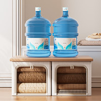 邦尼美家加长衣物收纳箱家用衣服裤子夹缝储物箱衣柜棉被省空间整理 米白色-特大号【53*35*30cm】 1个装