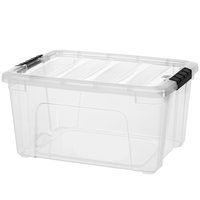 JEKO&JEKO透明塑料衣物收纳箱大号玩具整理箱26L 装