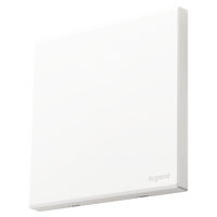 罗格朗开关插座一开五孔插座开关空调面板家用86型暗装画采陶瓷白五孔插 空白面板/遮挡板/装饰板