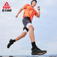 匹克轻逸跑步鞋男轻质网面透气慢跑鞋走路休闲舒适缓震运动鞋男鞋 大白/浅绿 44