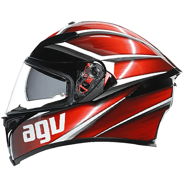 AGV K5S摩托车头盔男女防雾机车全盔3c认证 亮白 XL