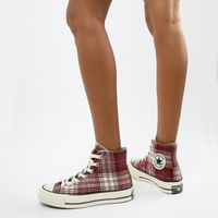 CONVERSE Chuck 70 hi burgundy 女士高帮帆布鞋