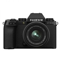 【富士X-S10】富士（FUJIFILM）X-S10/XS10 五轴防抖微单相机 15-45mm套机（黑色）