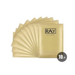 【4件裝】Ray 蠶絲面膜 金色 10片/盒