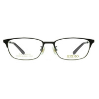 精工 SEIKO_HC-1017 164_β钛_哑黑色商务全框眼镜架