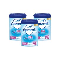 Aptamil 爱他美 HA免敏适度半水解蛋白奶粉Pre段（0-6月） 800g 3罐装