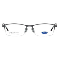 福特 FORD_9901 C1 男士黑色β钛半框眼镜架