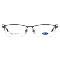 福特 FORD_9901 C1 男士黑色β钛半框眼镜架